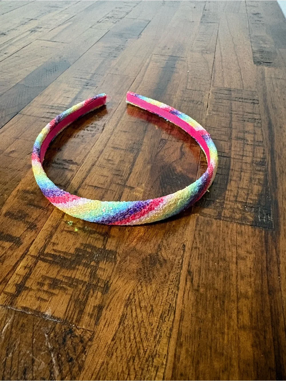 Girls Rainbow Glitter & Pastel Headband Set - Multicolor